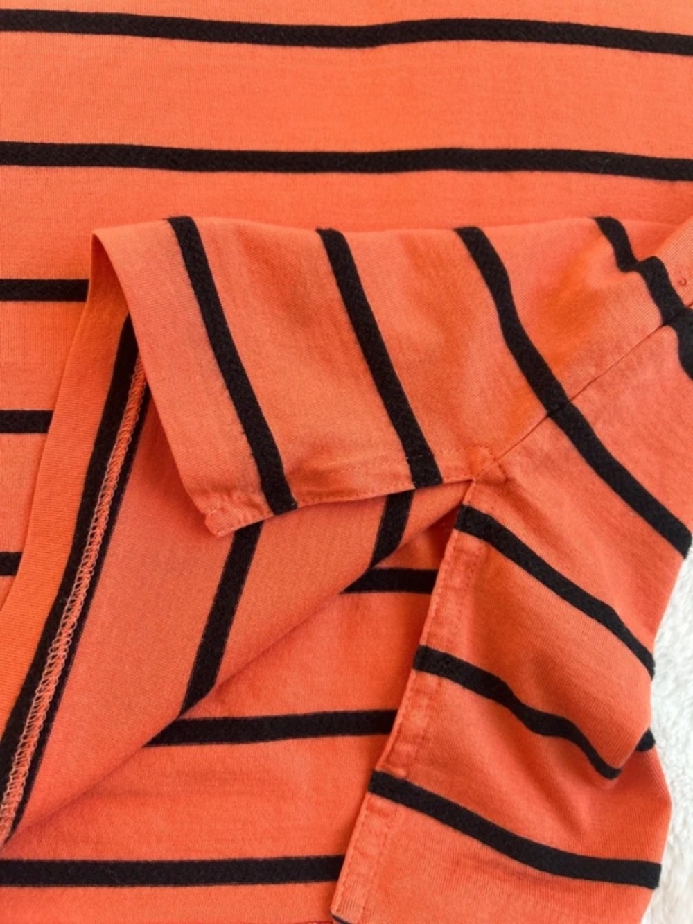 Polo Golf Ralph Lauren Sport Orange Striped Pima Cotton Silk Polo Shirt Sz. XXL - Picture 6 of 8